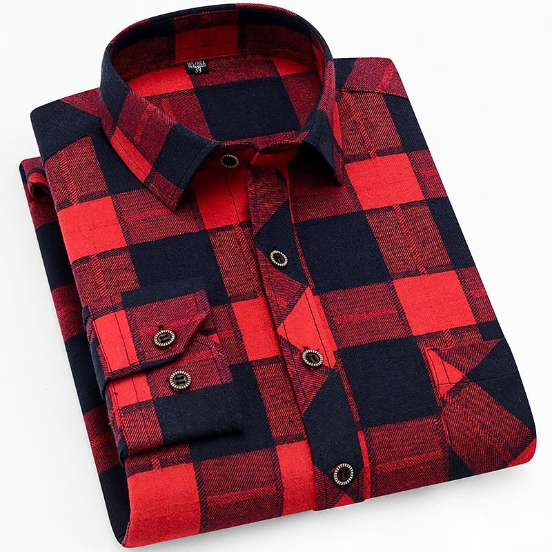 Desmond™ | Men's Classic Check Long Sleeve Shirt