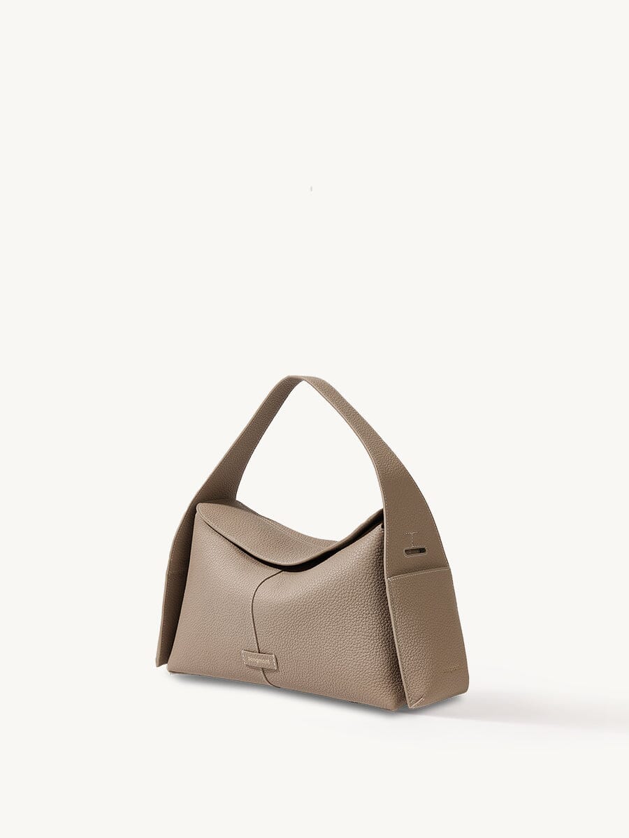 Roxane™ | Curved Leather Shoulder Bag