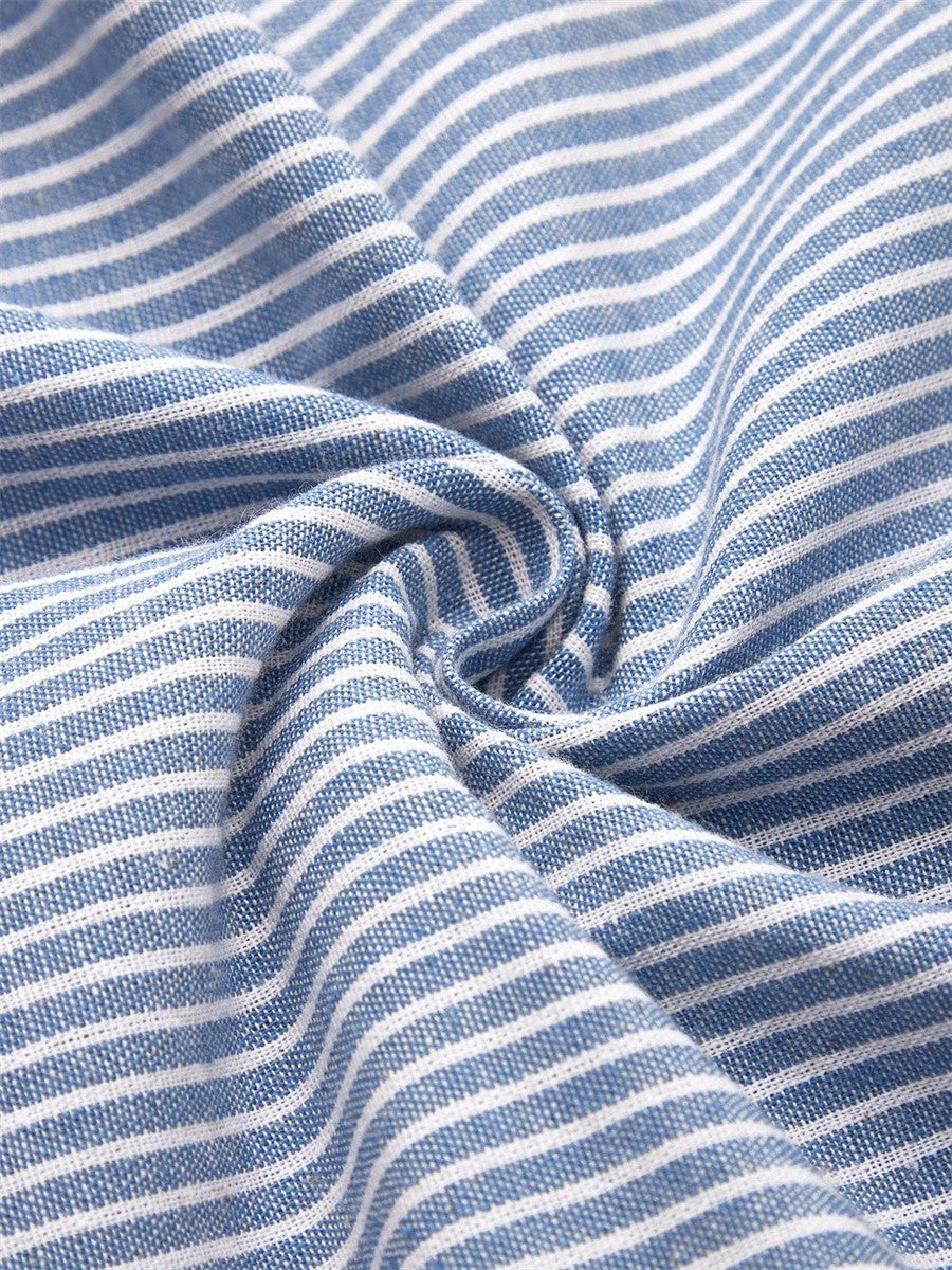 Brienne™ | Striped Midi Dress – Effortless Comfort, Everyday Confidence