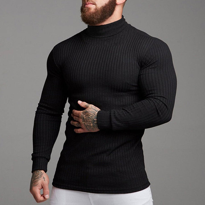Benedict™ | Men's Slim Ribbed Turtleneck Sweater