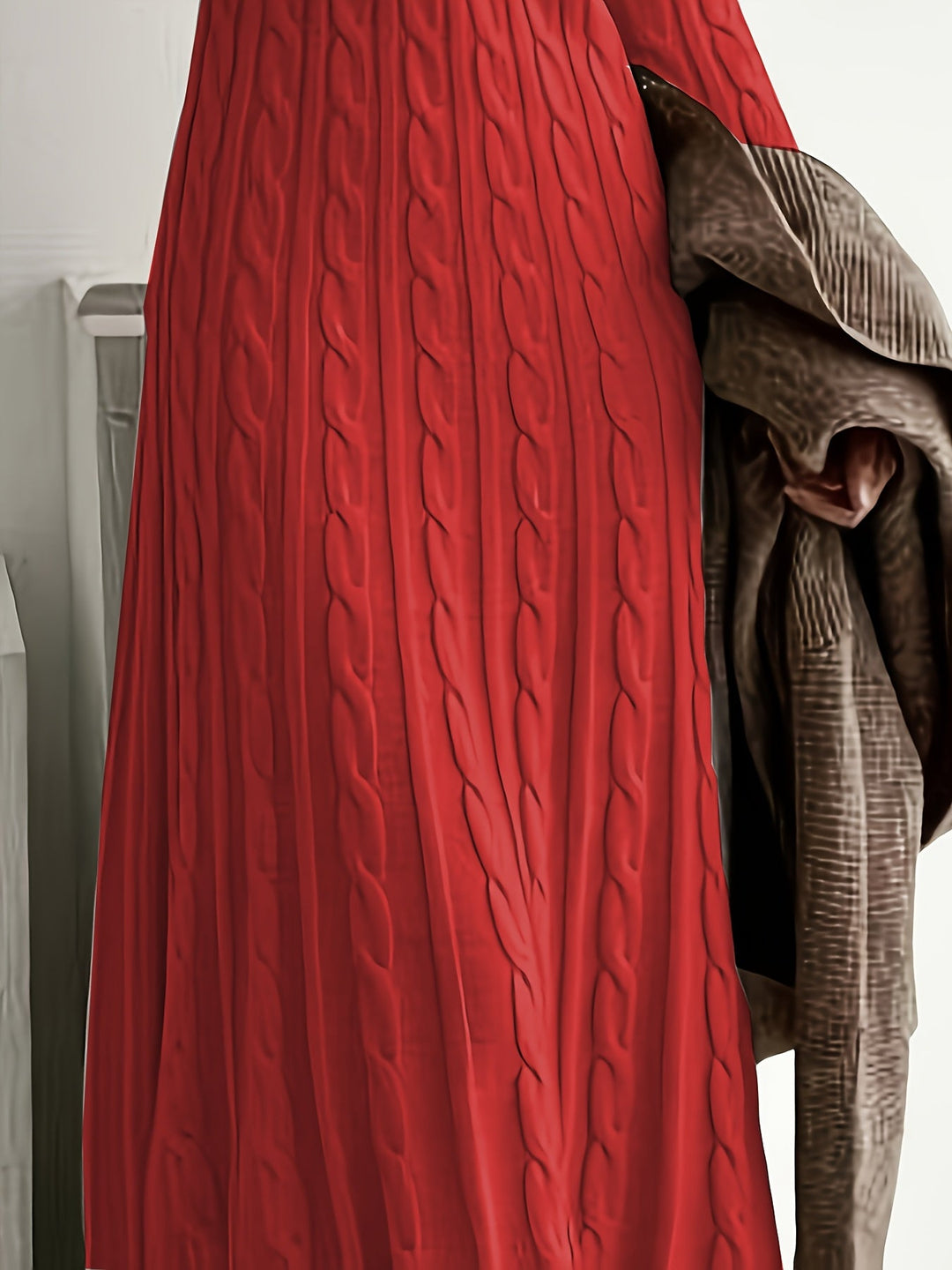 Tiphaine™ | Women's Cable Knit Long Sleeve Maxi Dress