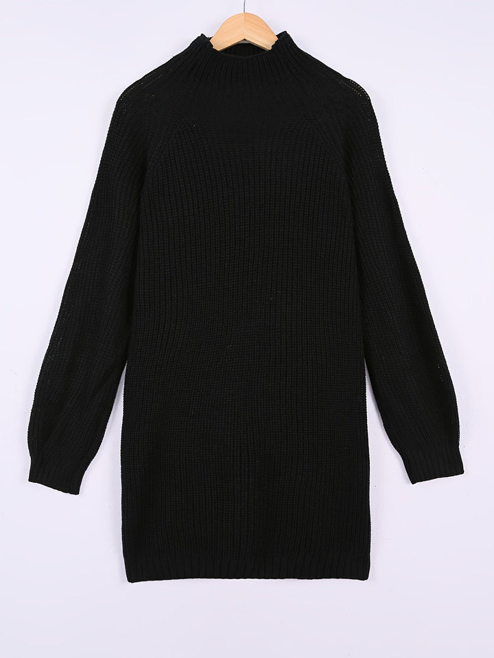 Evangeline™ | Women's Half-Turtleneck Plus Size Sweater Dress