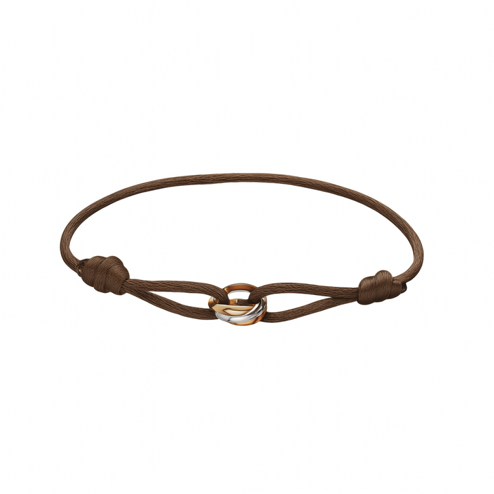Trinity Tri-Tone Cord Bracelet