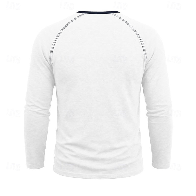 Bennett™ | Men's Raglan Sleeve Button Henley Shirt