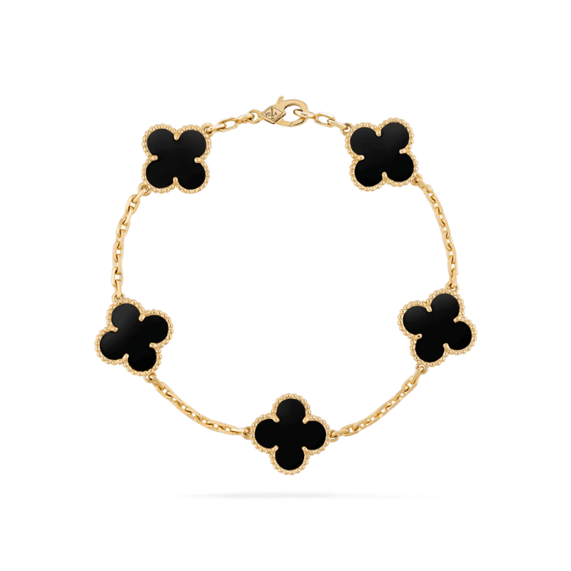 Black Clover Gold-Tone Bracelet