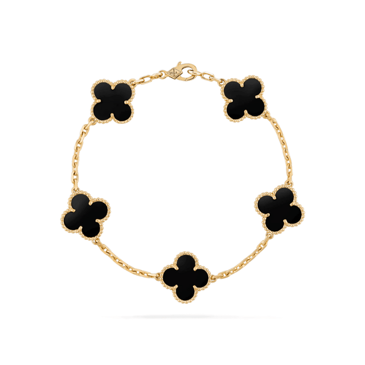 Black Clover Gold-Tone Bracelet