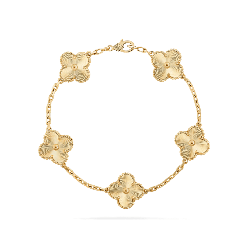 Black Clover Gold-Tone Bracelet