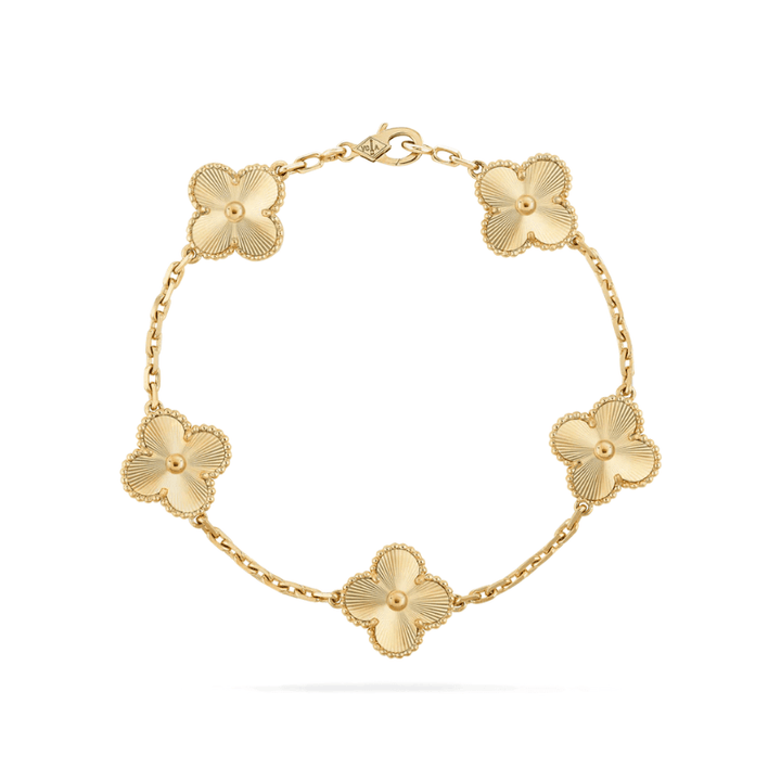 Black Clover Gold-Tone Bracelet
