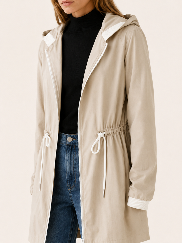 Estelle™ | Lightweight Hooded Jacket with Drawstring Waist