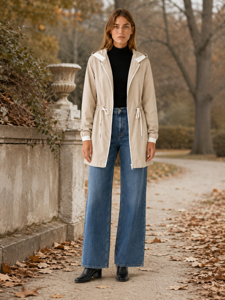 Estelle™ | Lightweight Hooded Jacket with Drawstring Waist