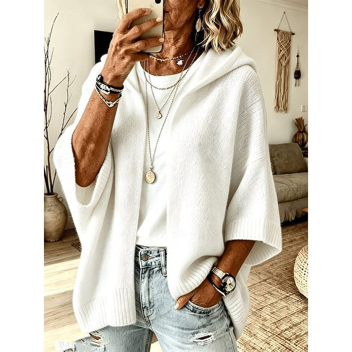 Eveline™ | Women's Oversized Hooded Knit Open Front Cardigan