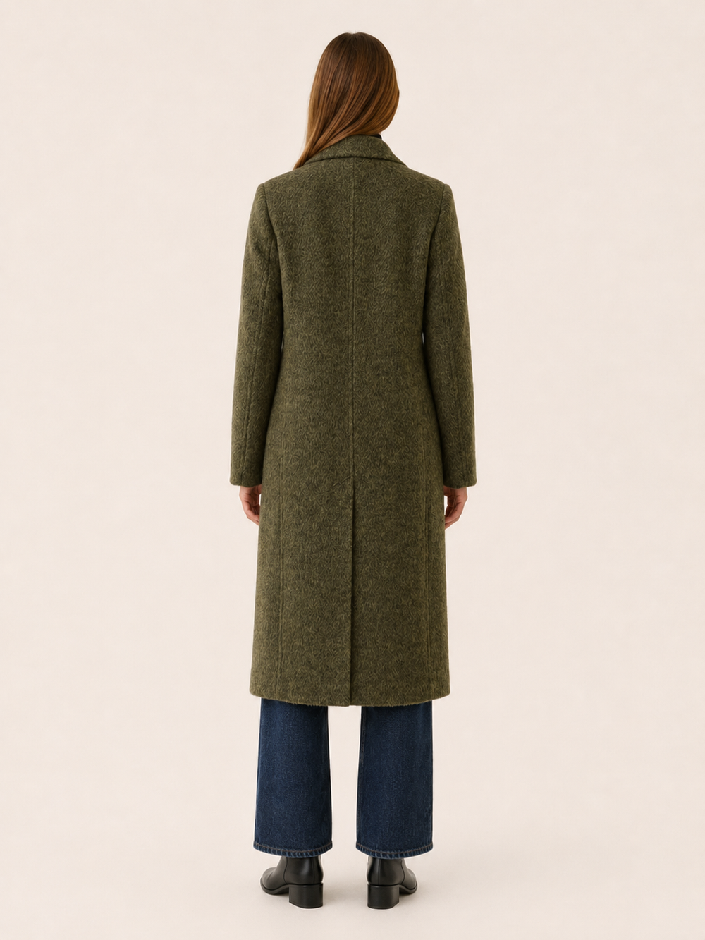 Evelyn™ | Long Double-Breasted Coat with Tailored Fit