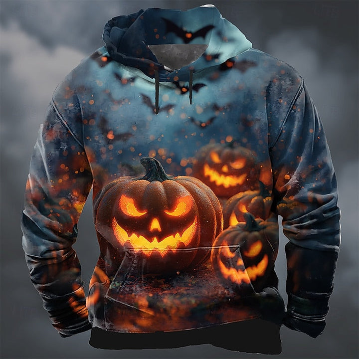 Sterling™ | Men's Halloween Pumpkin Print Hoodie