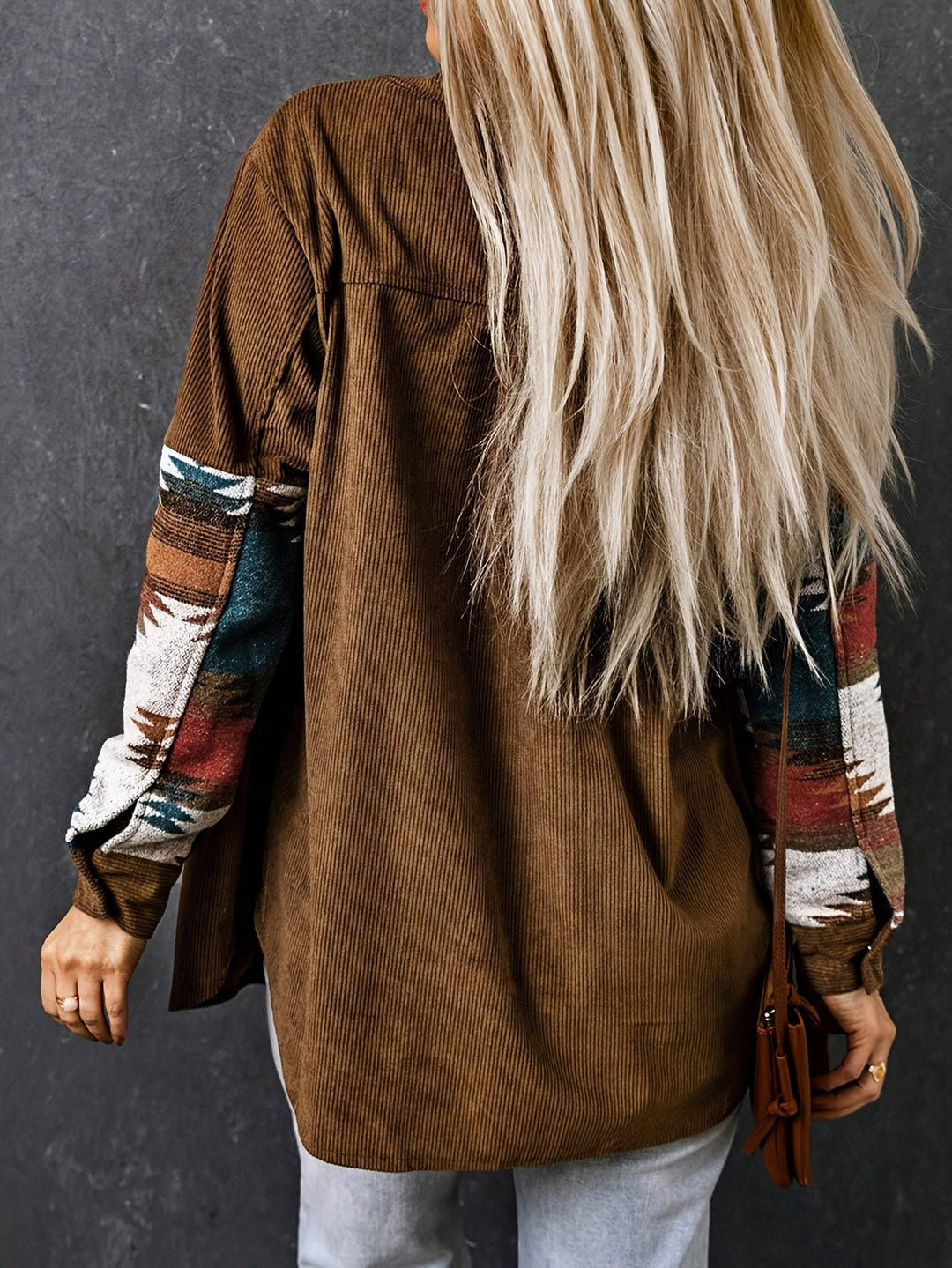 Marigold™ | Women's Southwestern Patterned Shirt Jacket with Snap Front
