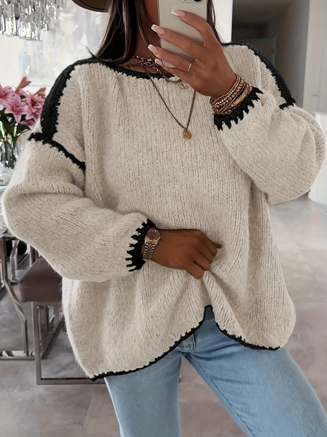 Willa™ | Women's Relaxed Boat Neck Knit Sweater