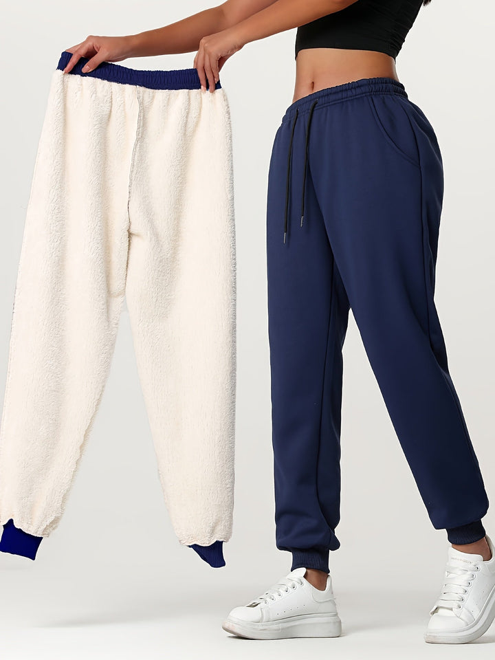 Marilla™ | Women's Warm Lined Cuffed Joggers