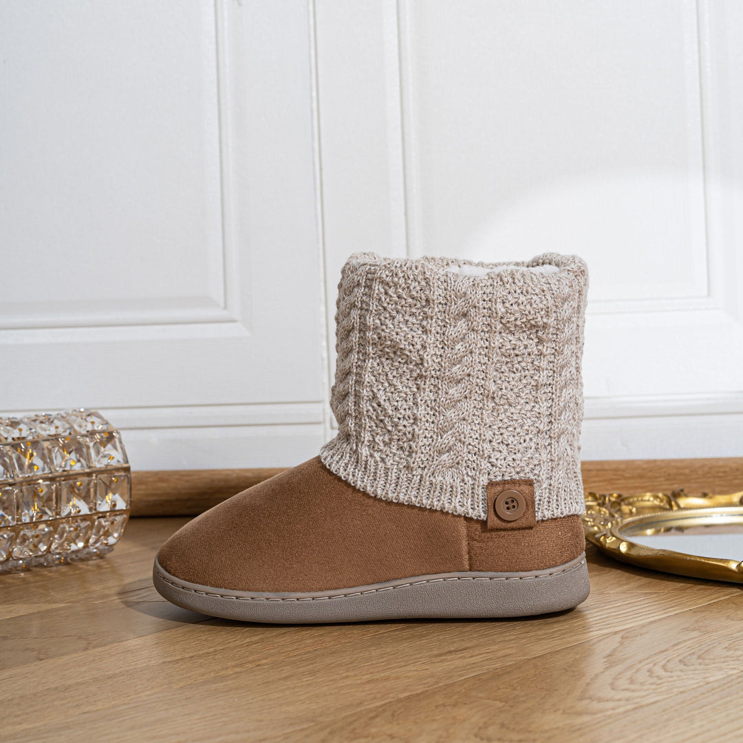 Iseult™ | Women's Knit Cuff Slip On Winter Boots