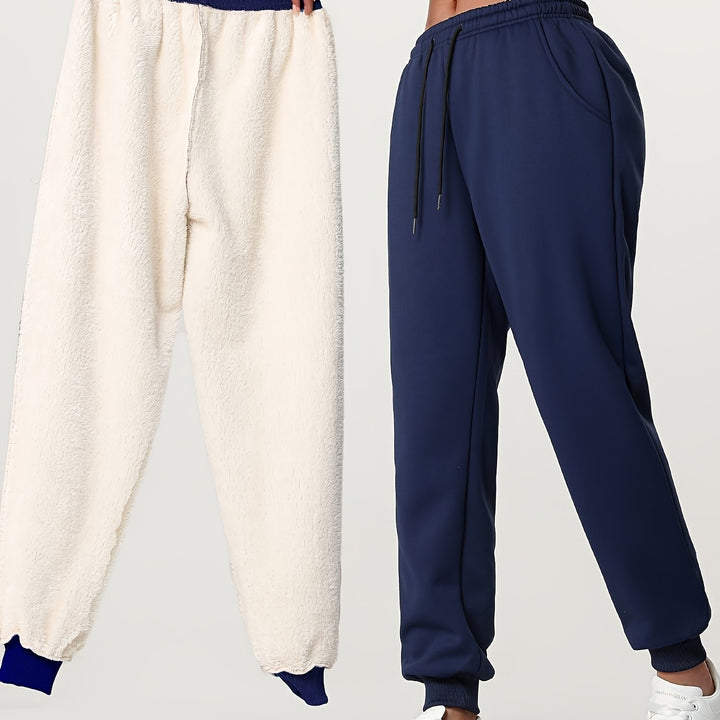 Marilla™ | Women's Warm Lined Cuffed Joggers