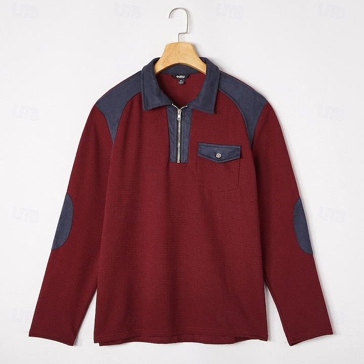 Archer™ | Men's Quarter-Zip Elbow-Patch Pullover Sweater