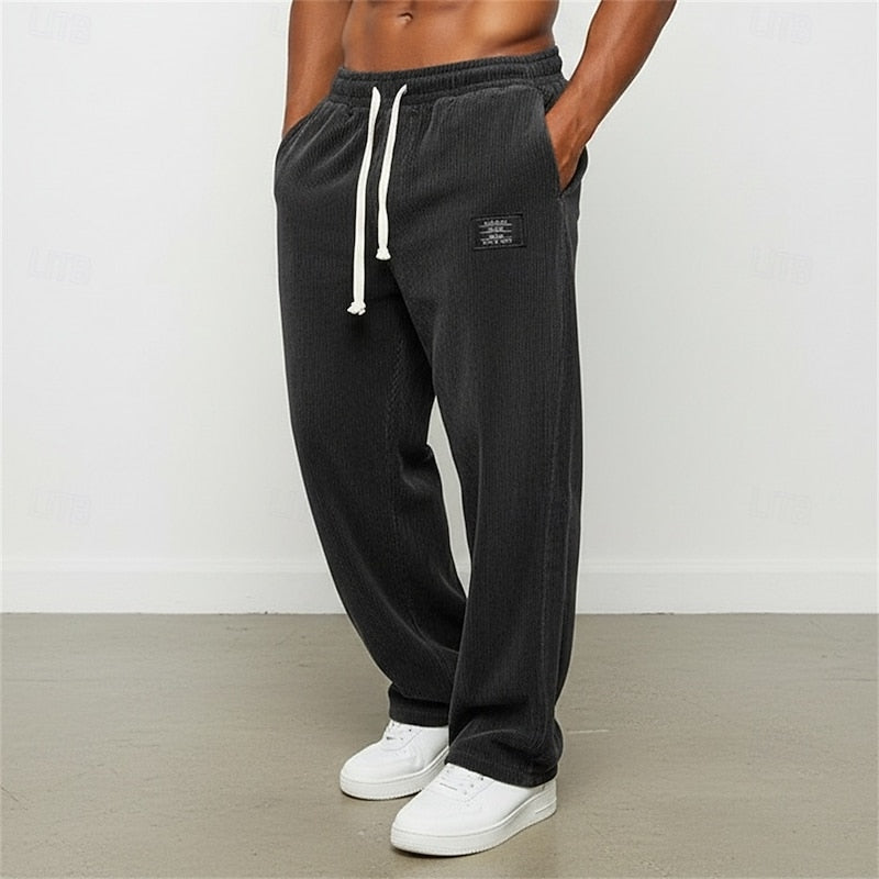 Alden™ | Men's Relaxed Straight Leg Pants with Drawstring Waist