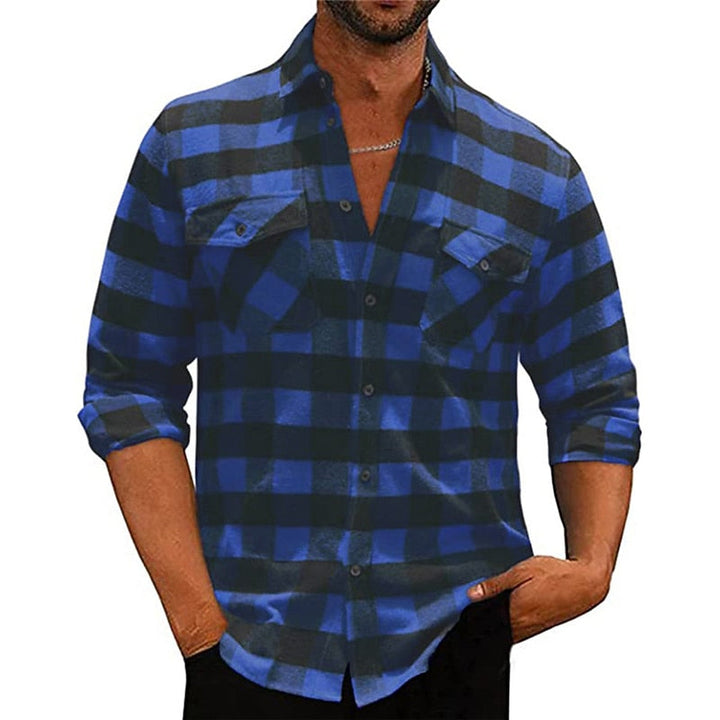 Deacon™ | Men's Checked Long Sleeve Button-Up Shirt
