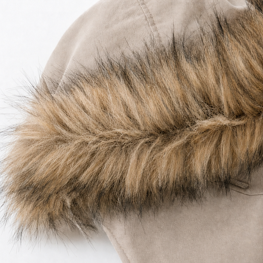 Cassandre™ | Women's Lined Hooded Parka with Faux Fur Trim