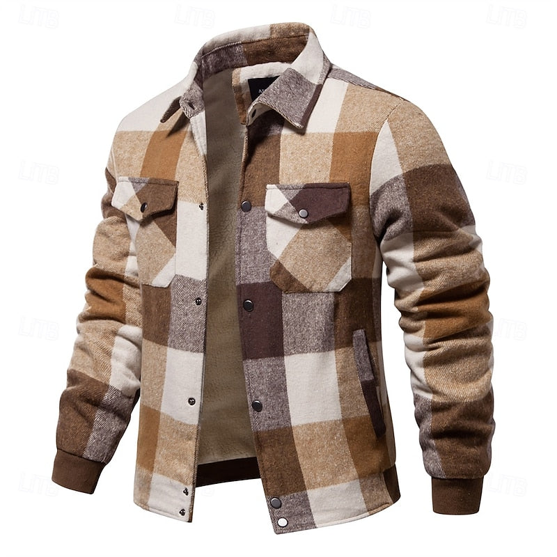 Crawford™ | Men's Lined Plaid Shirt Jacket