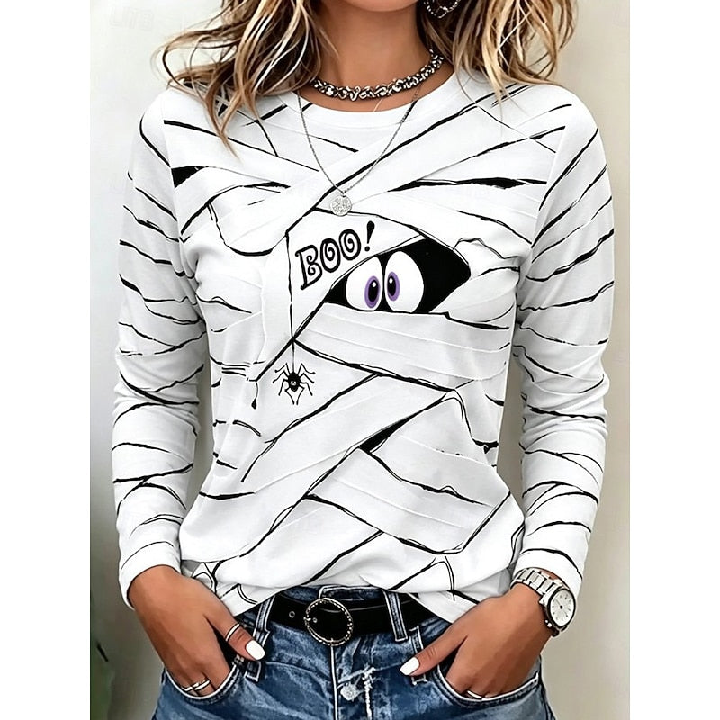 Wren™ | Women's Halloween Graphic Print Long Sleeve Top