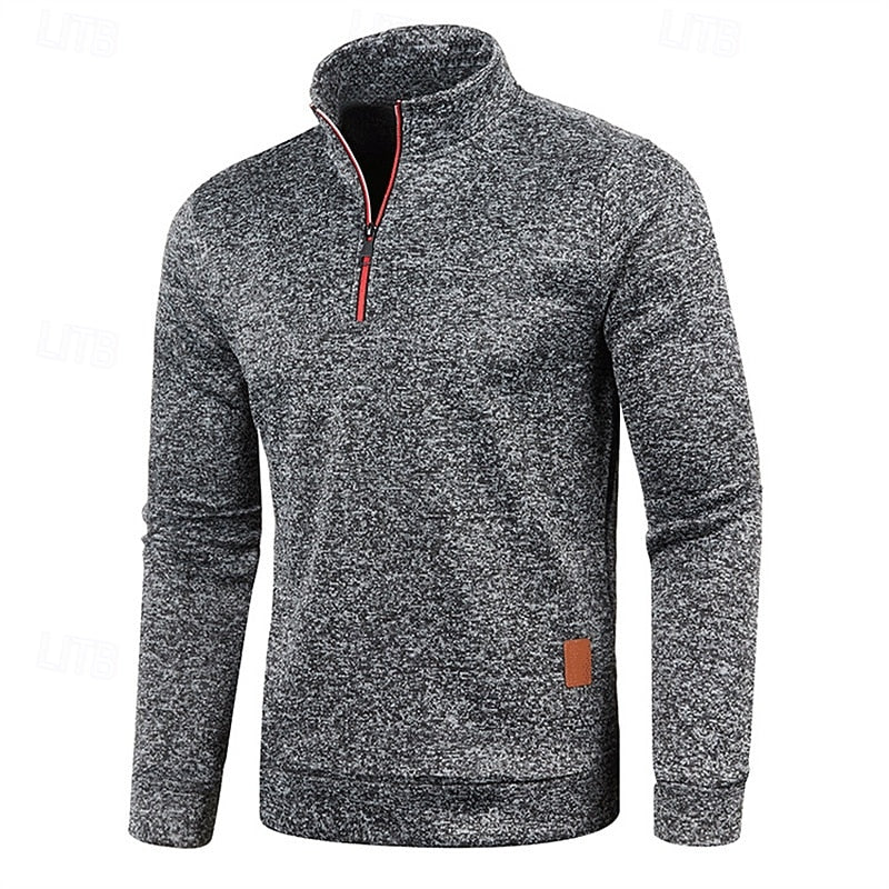 Percival™ | Men's Big and Tall Quarter Zip Pullover Sweater