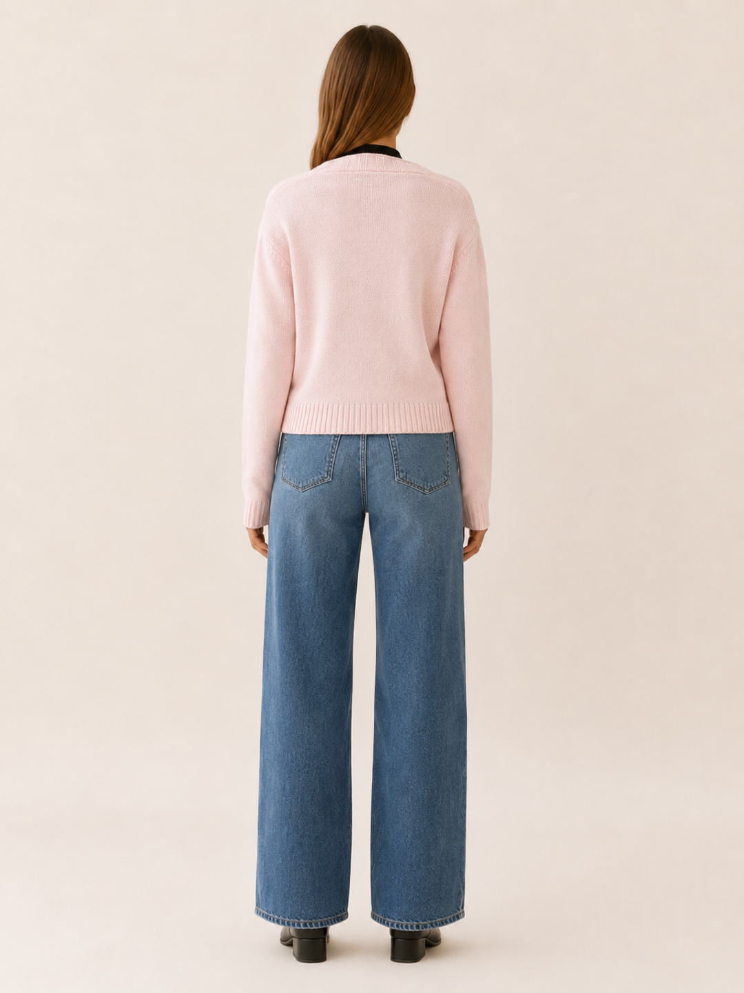 Gaia™ | Cropped V-Neck Cardigan with Button Front