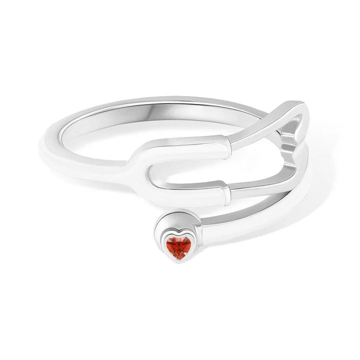 Ophelia™ | Heart Stethoscope Ring