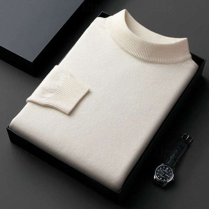 Conrad™ | Men's Ribbed High Neck Knit Sweater