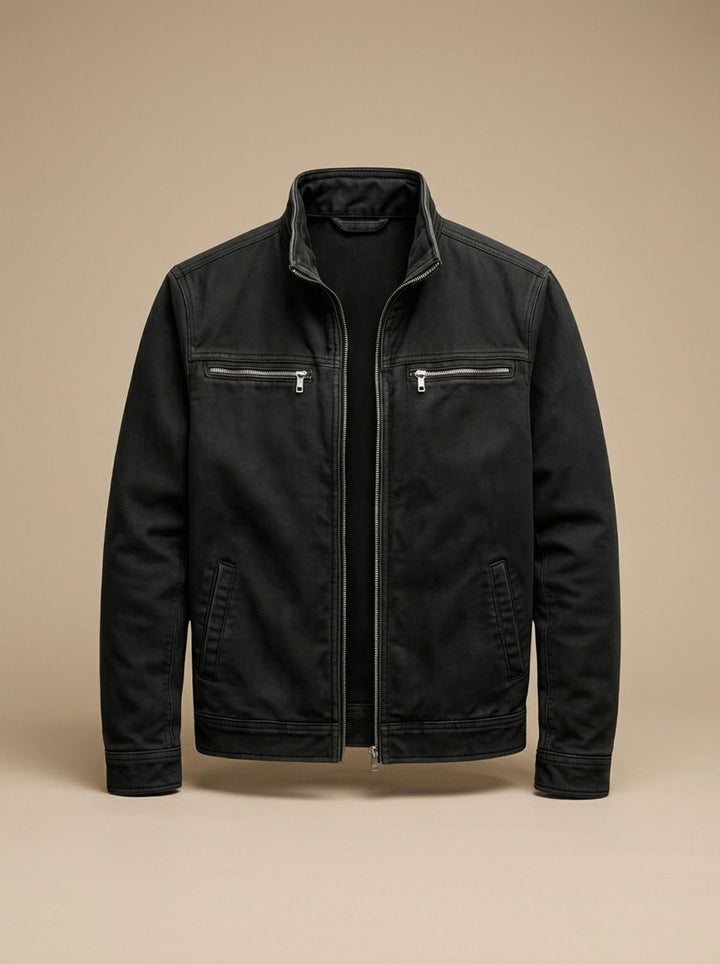 Gilbert™ | Men's Zip Front Jacket with Stand Collar