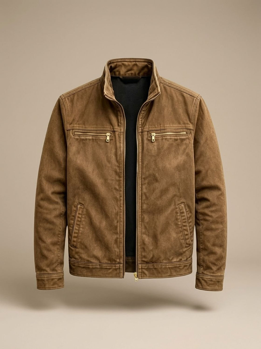 Gilbert™ | Men's Zip Front Jacket with Stand Collar