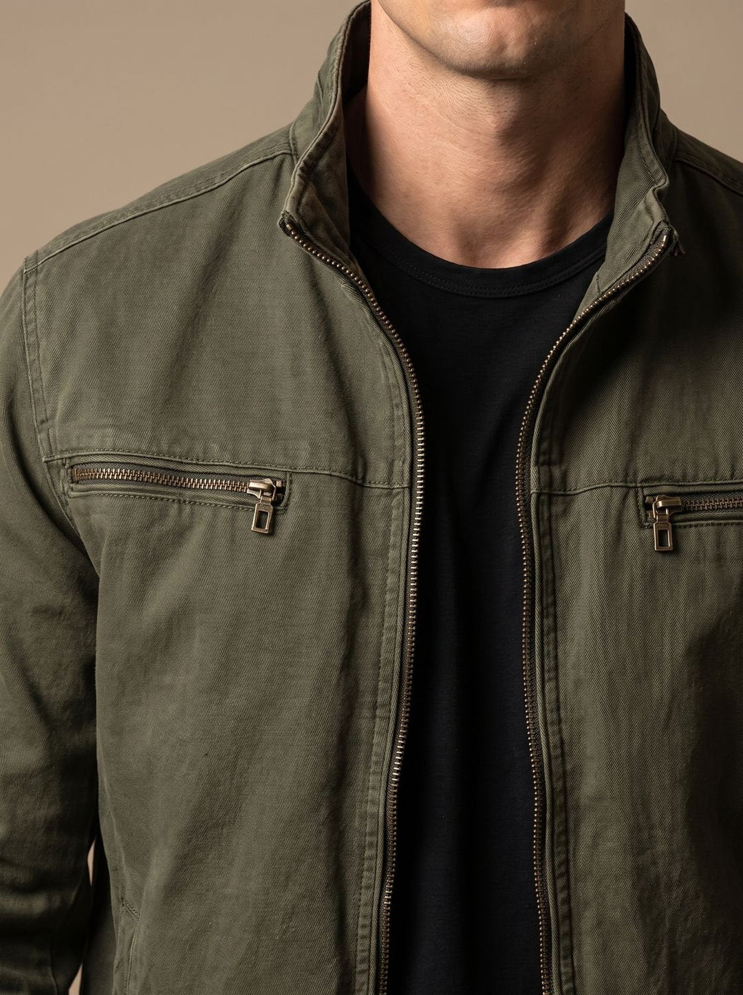 Gilbert™ | Men's Zip Front Jacket with Stand Collar