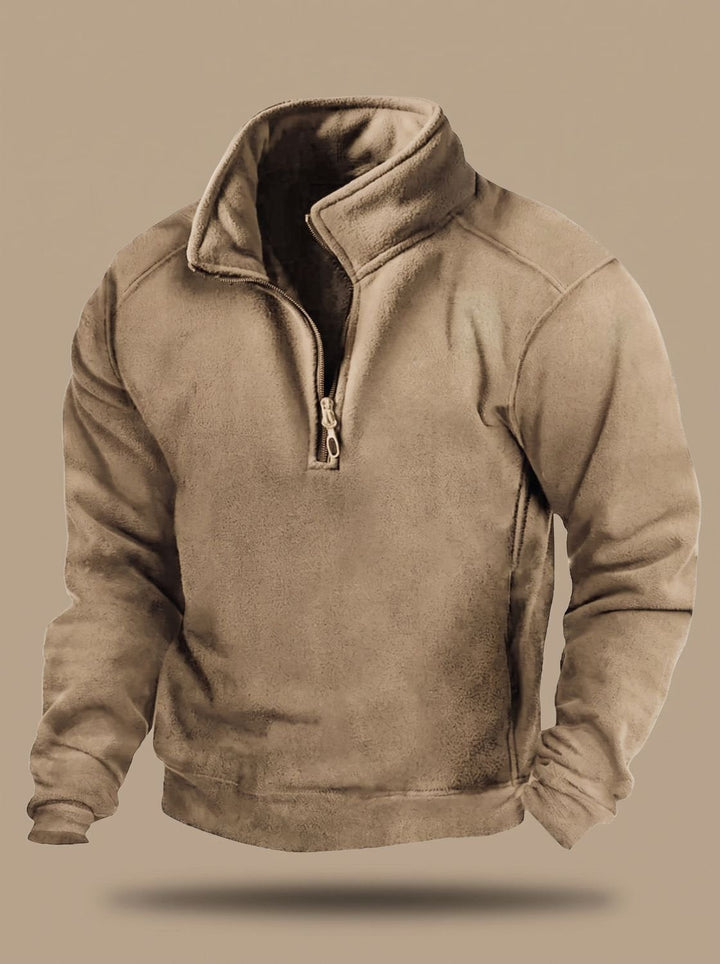 Gaspard™ | Men's Quarter Zip Pullover with Stand Collar