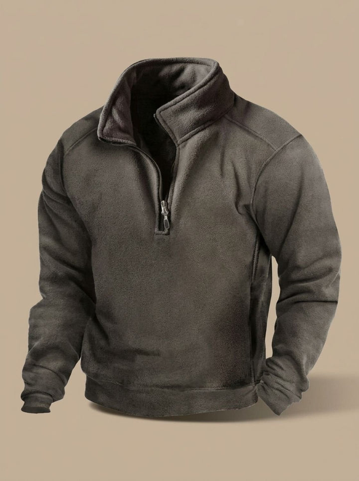 Gaspard™ | Men's Quarter Zip Pullover with Stand Collar