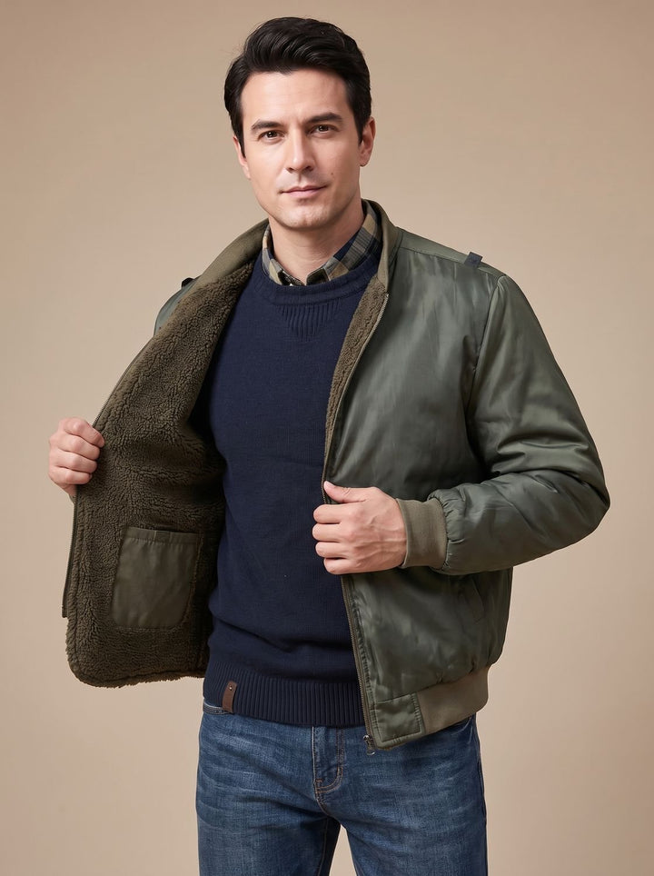 Auberon™ | Men's Lined Parka with Detachable Hood and Cargo Pockets