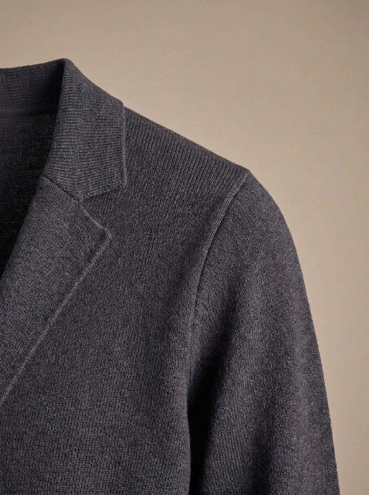 Edmond™ | Men's Slim Fit Button Front Cardigan with Lapel Collar