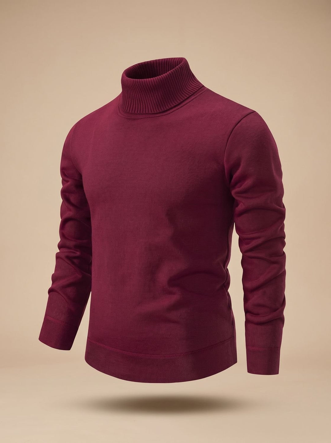 Gareth™ | Men's Slim Fit Fine Knit Turtleneck with Ribbed Cuffs
