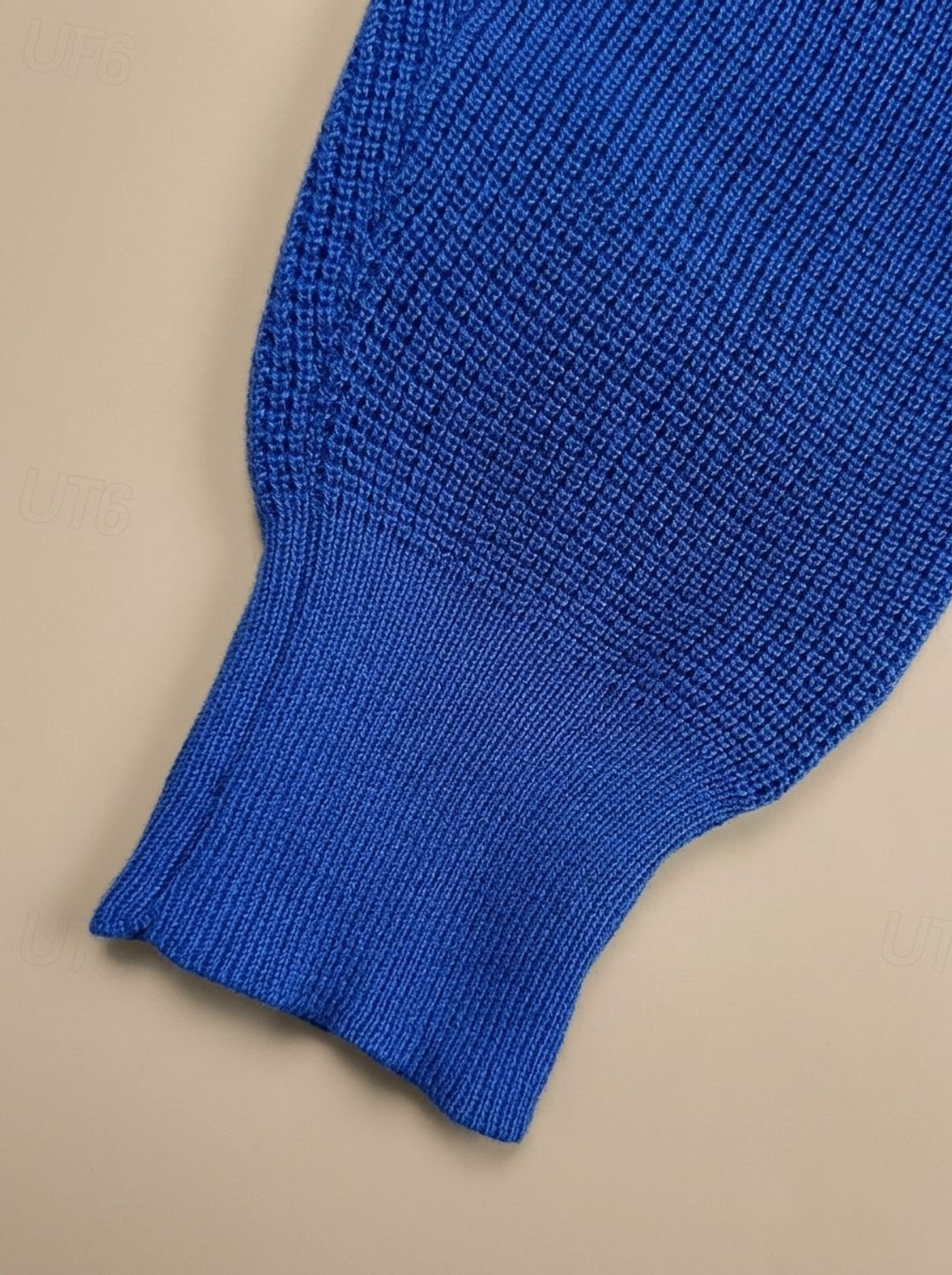 Cosimo™ | Men's Waffle Knit Sweater with Button Collar and Elbow Patches