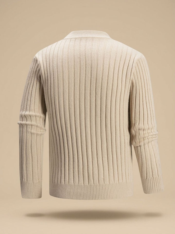 Andreas™ | Men's Cable Knit Sweater with Short Roll Neck