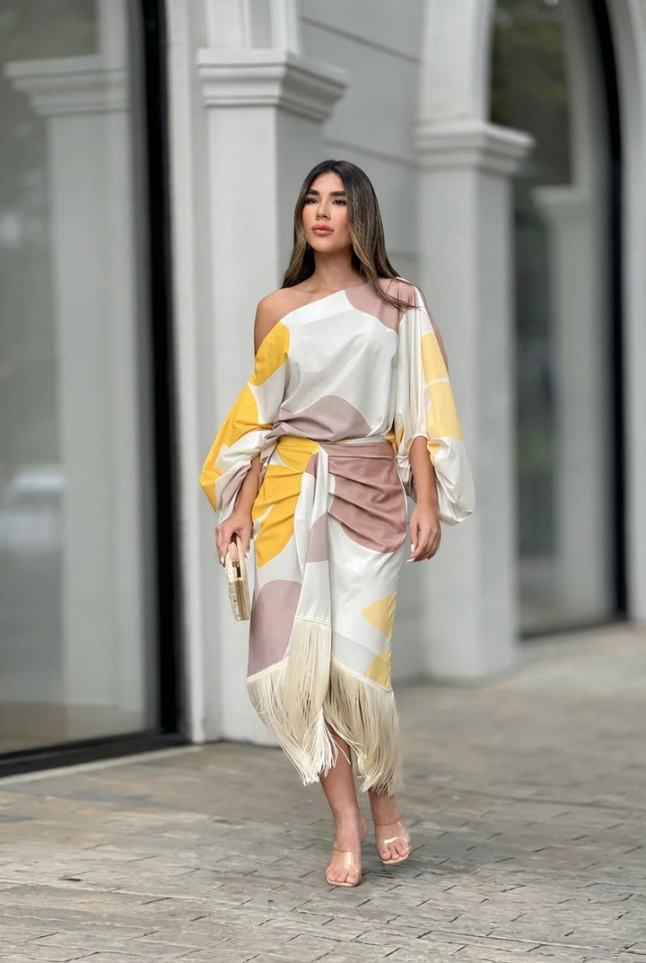 Daniela™ | Elegant Two-Piece Set with Fringe