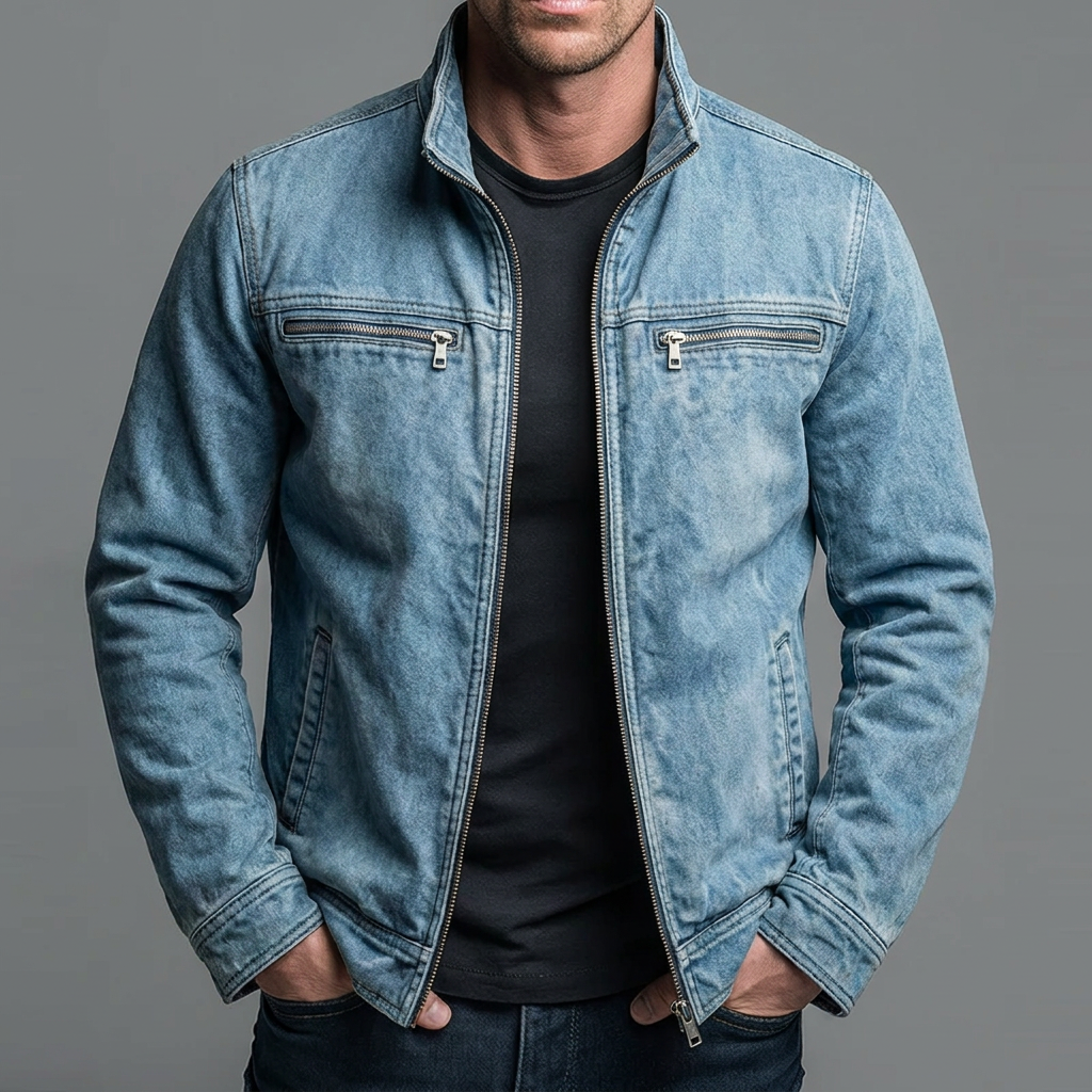 Cazel™ | Vintage Cotton Jacket with Zip Fastening