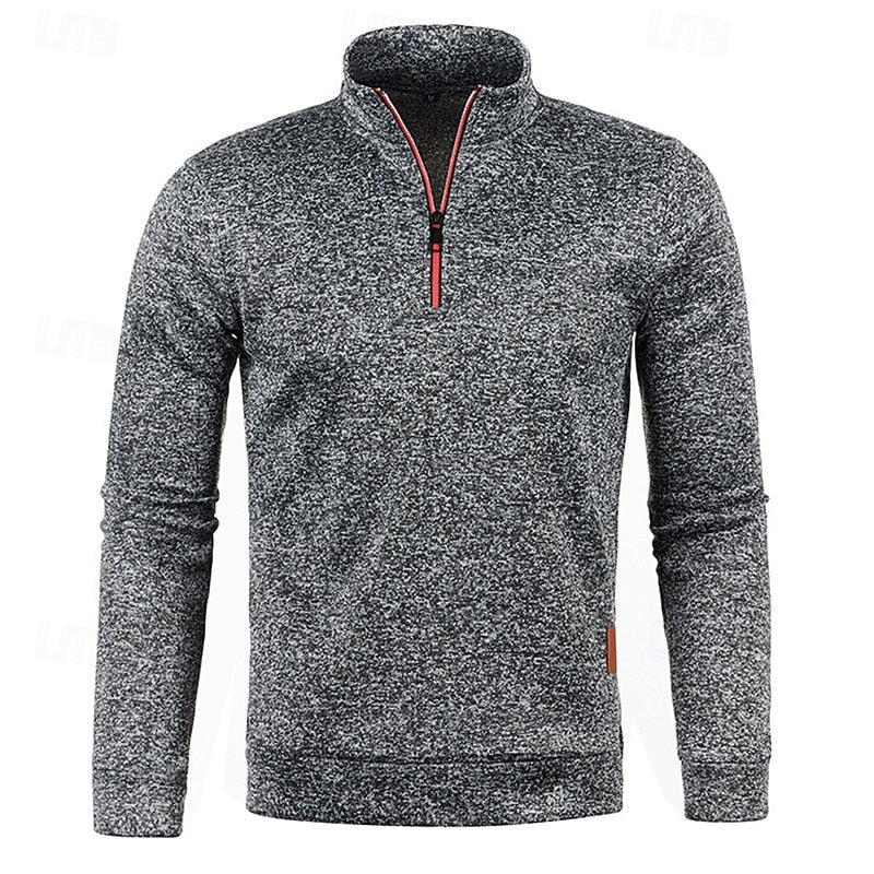 Percival™ | Men's Big and Tall Quarter Zip Pullover Sweater