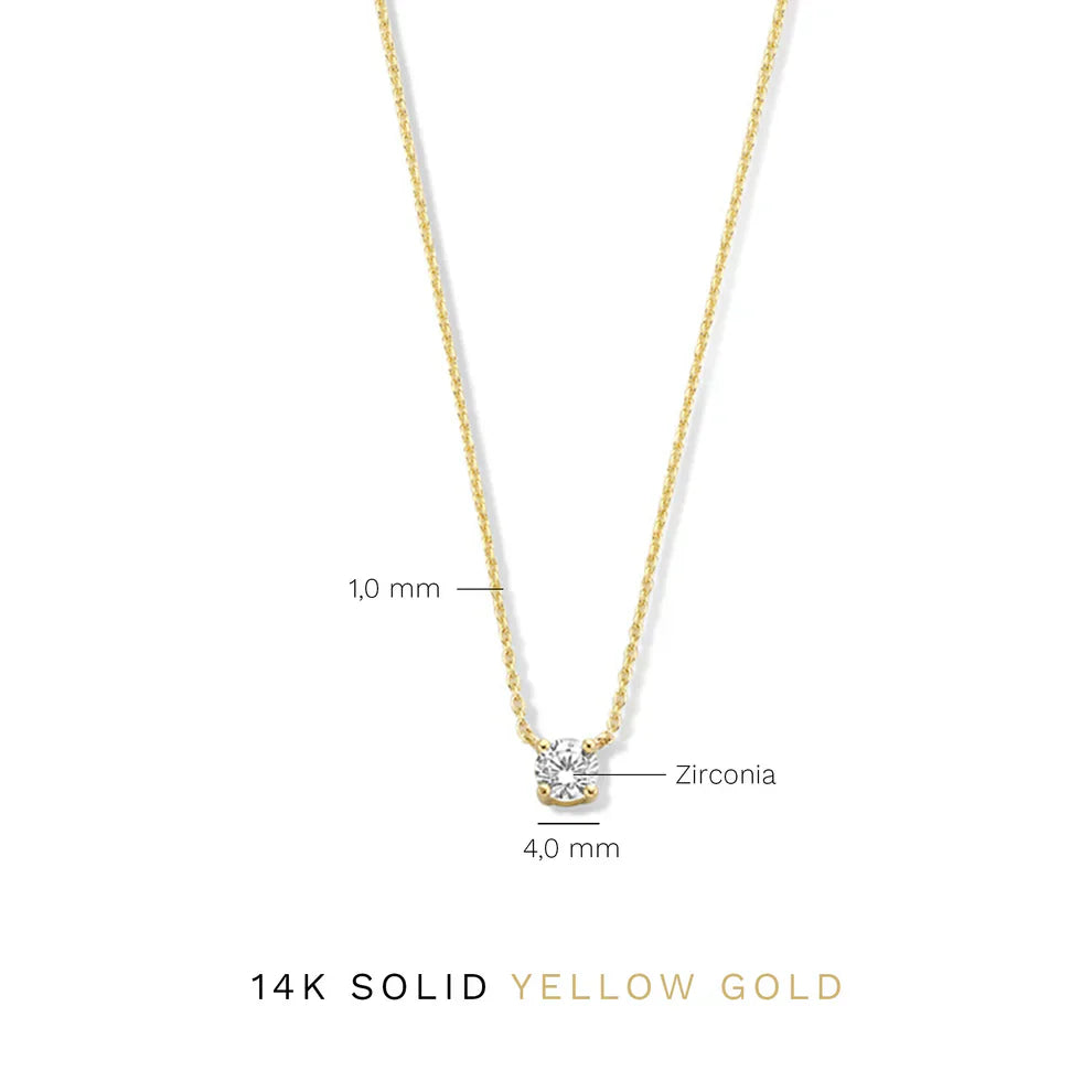 Cléa Moissanite Necklace | Gold