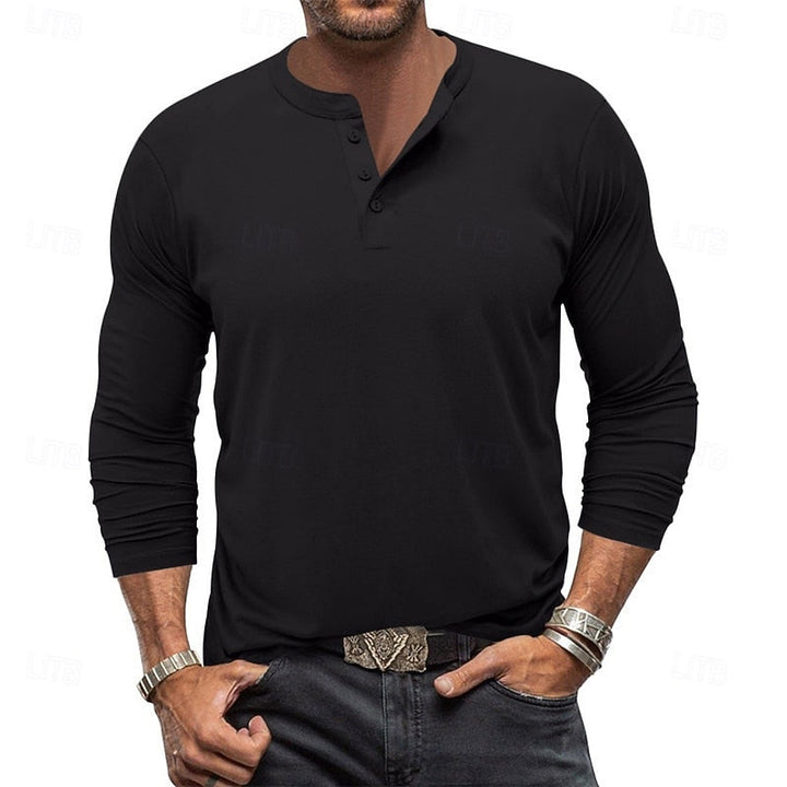 Beckett™ | Men's Classic Long Sleeve Henley Shirt
