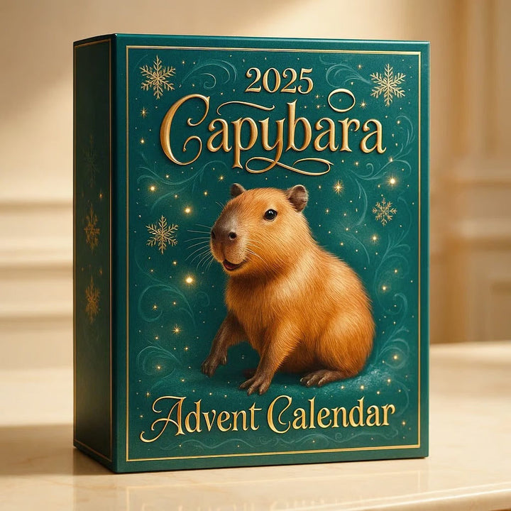 Capybara Advent Calendar with 24 Capybara Figurines
