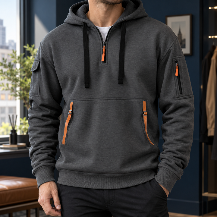 Crispin™ | Men's Half Zip Utility Hoodie