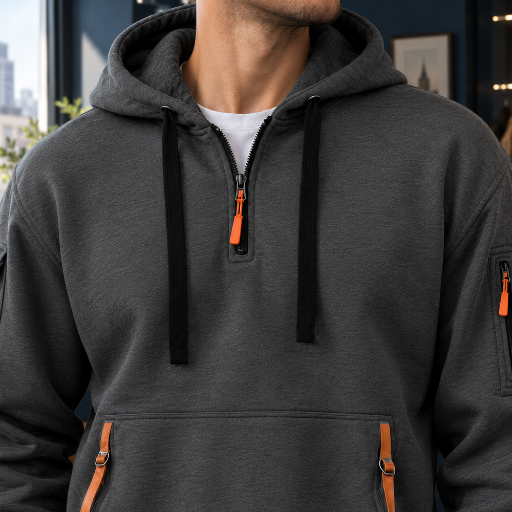 Crispin™ | Men's Half Zip Utility Hoodie